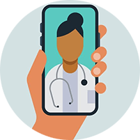 Live video chat with a doctor